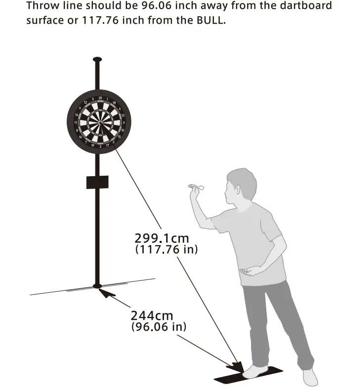 DARTSLIVE DLHOME2020 Home Dartboard User Manual - How to install Dartboard