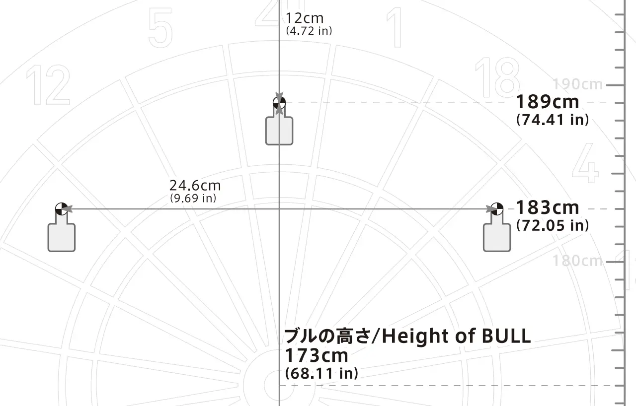 DARTSLIVE DLHOME2020 Home Dartboard User Manual - Installation guide