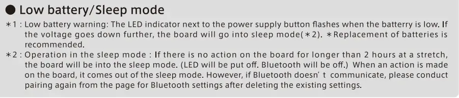 DARTSLIVE DLHOME2020 Home Dartboard User Manual - Low battery Sleep mode