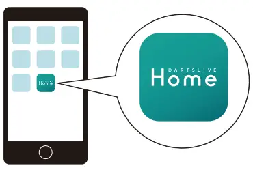 DARTSLIVE DLHOME2020 Home Dartboard User Manual - Start the app