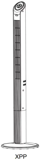 Xpelair XPP Tower Fan with Remote Control