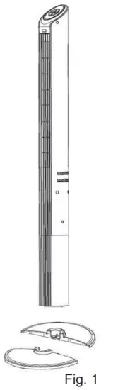 Xpelair XPP Tower Fan with Remote Control - fig