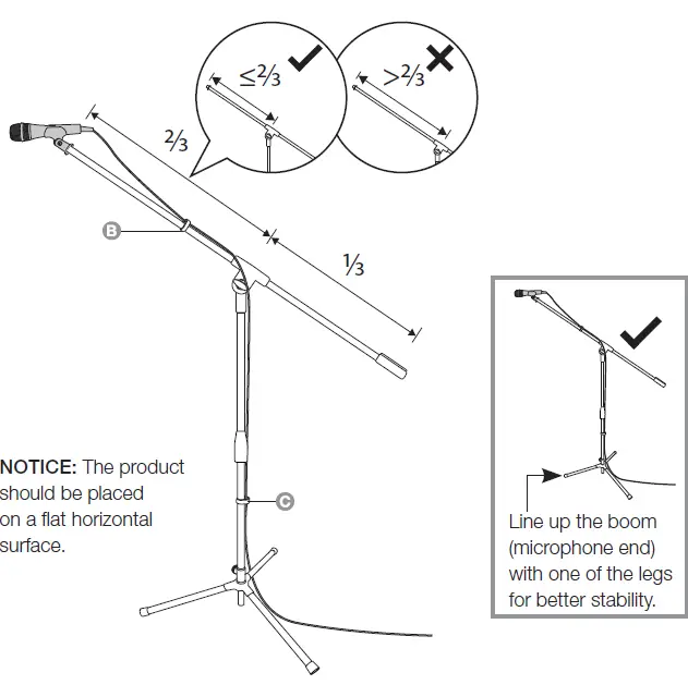 Amazon-Basics-Adjustable-Boom-Height-Microphone -fig-10