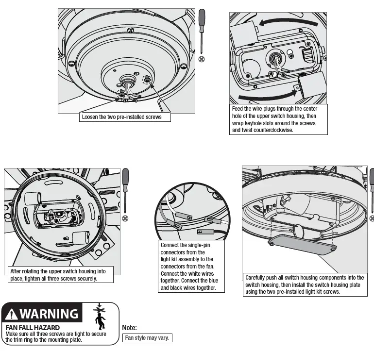 Hunter 51314 Aerodyne 52 Inch Ceiling Fan FIG 15