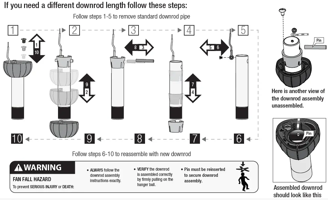 Hunter 51314 Aerodyne 52 Inch Ceiling Fan FIG 19