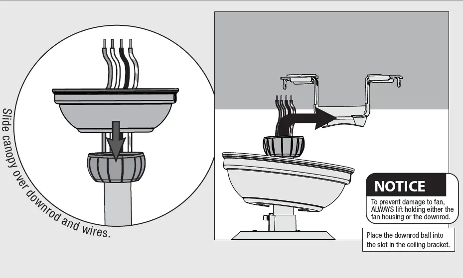 Hunter 51314 Aerodyne 52 Inch Ceiling Fan FIG 9
