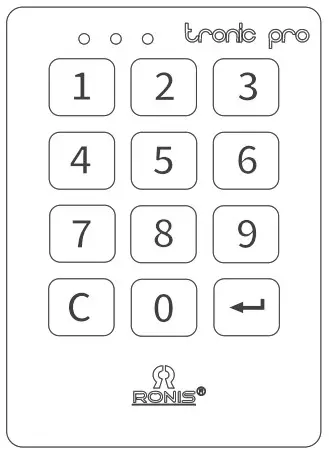 RONIS Tronic Pro Professional Alone Electronic Lock - Change the Master code 1