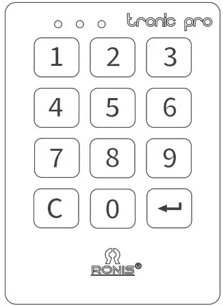 RONIS Tronic Pro Professional Alone Electronic Lock - Multiuser mode 1