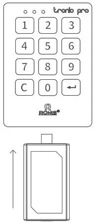 RONIS Tronic Pro Professional Alone Electronic Lock - Open using electronic Master Key 1