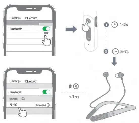 global -sources- N10- Wireless -Neckband -Earphone -3