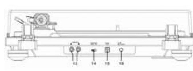 GPO PR100 Premium Series Vinyl Turntable-FIG2