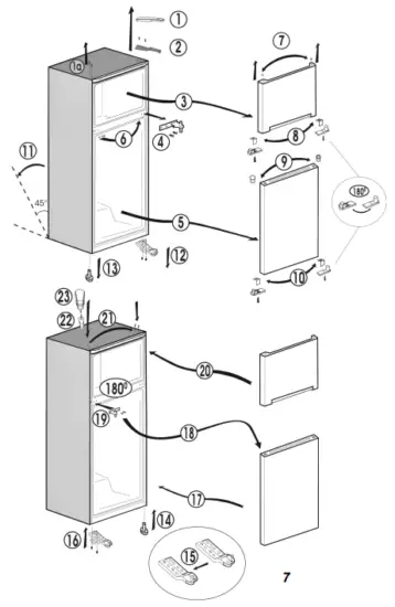 Repositioning the door