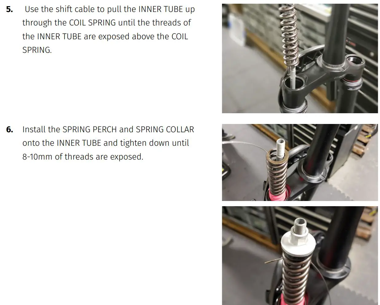 vorsprung Smashpot Bottomless Coil Spring System Instruction Manual - REMOVING & REPLACING COIL SPRING