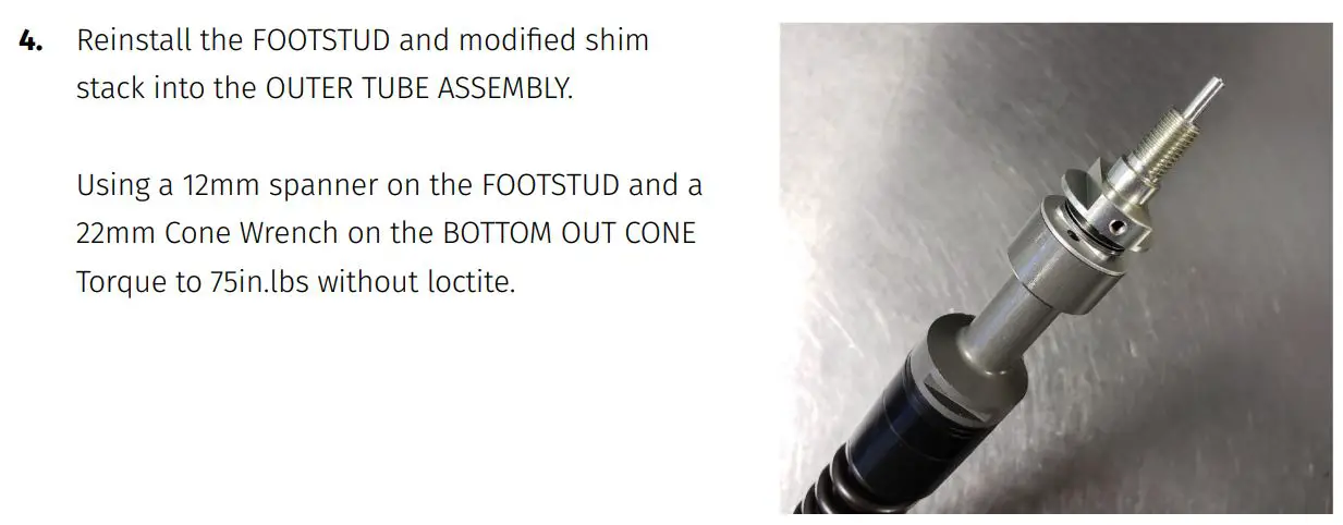 vorsprung Smashpot Bottomless Coil Spring System Instruction Manual - SHIM STACK MODIFICATION