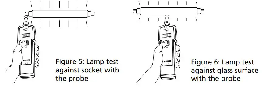 AMPROBE Lamp Tester User Manual - Figure 5,6
