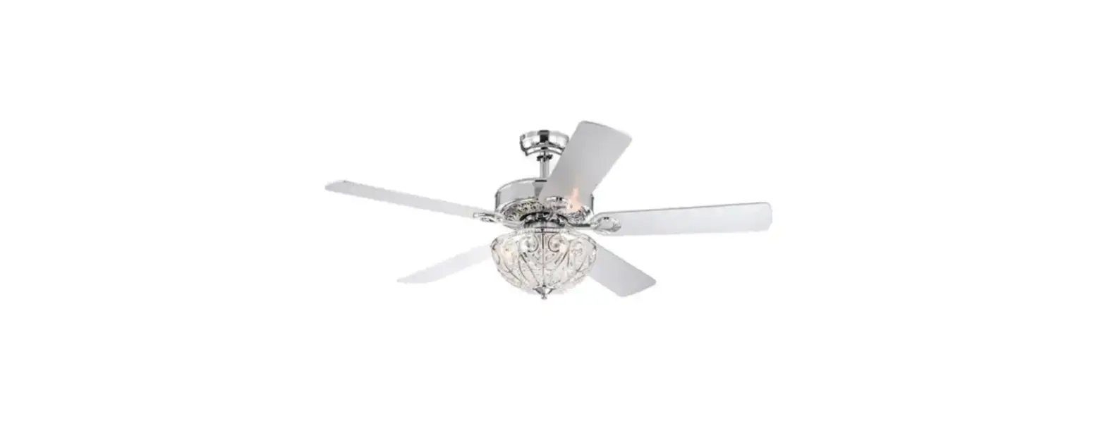 Norin Cfl-8111remocha Chrome Indoor Remote Controlled Ceiling Fan Instructions