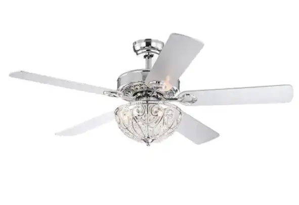 NORIN CFL-8111REMOCHA Chrome Indoor Remote Controlled Ceiling Fan product