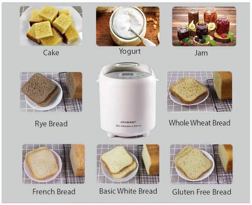 KITCHENARM 85102 19-In-1 Automatic Bread Machine figf 5