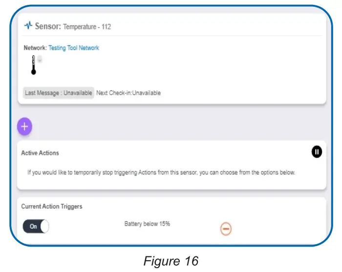 ALTA GS H2S Wireless Hydrogen Sulfide Sensor - ACTIONS OVERVIEW