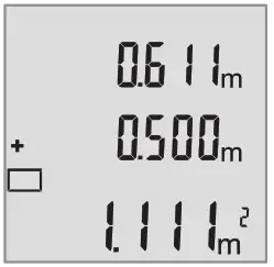 BOSCH GLM 40 Professional Laser Range Finder - Adding values 2