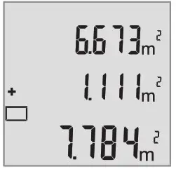 BOSCH GLM 40 Professional Laser Range Finder - Adding values 3