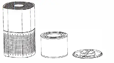 QuFresh QFAP-210 3 Stage Filtration HEPA Compact Air Purifier - Fig 2