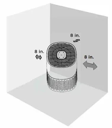QuFresh QFAP-210 3 Stage Filtration HEPA Compact Air Purifier -Fig 6