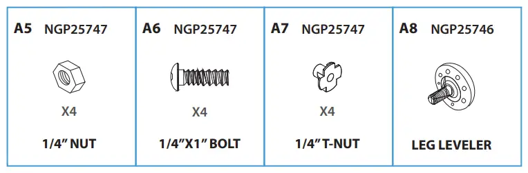 serenelife 76 Portable and Foldable SSEMBLED PARTS2