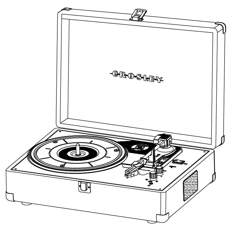 CROSLEY CR8019A Journey Turntable - Cover