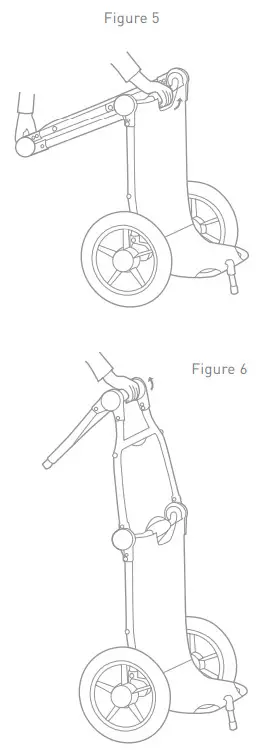 BURLEY Travoy Cargo Trailer Black - Unfolding Your Trailer, Steps 5-6