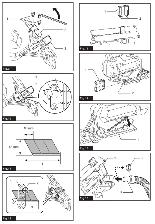 makita SD100D Cordless Drywall Saw - fig 1