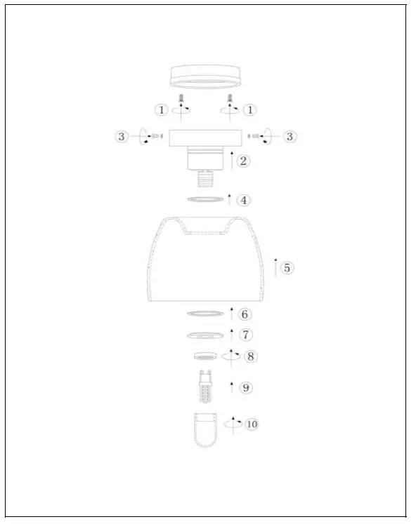 LUCIDE 30164 Tyler Flush Ceiling Light Bathroom-fig3