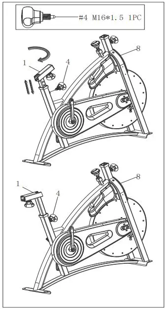 SUNNY-SF-B1877-Smart-Magnetic-Belt-Drive-Indoor-Cycling-Bike-FIG-4
