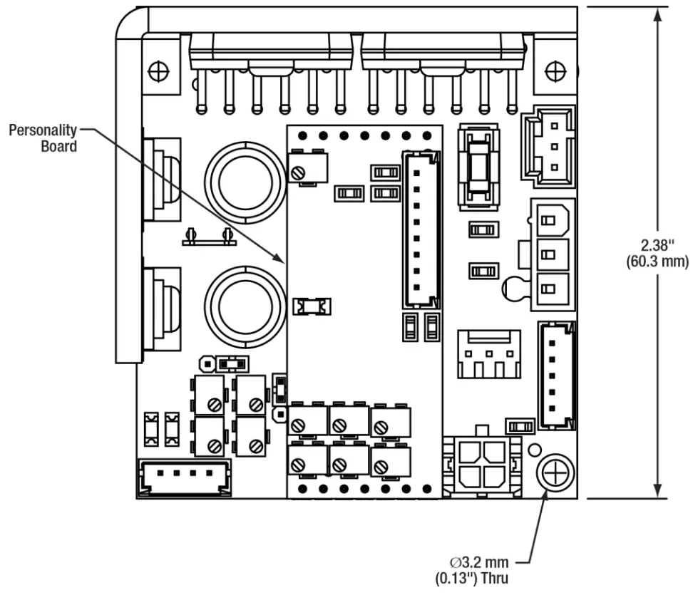 THORLABS QD 4000 Class 1 Servo Amplifier for QS Series Galvo Scanners - Outline Drawings