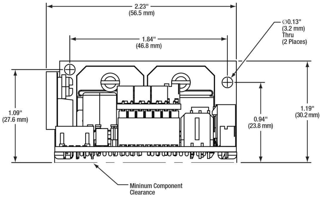 THORLABS QD 4000 Class 1 Servo Amplifier for QS Series Galvo Scanners - Outline Drawings1