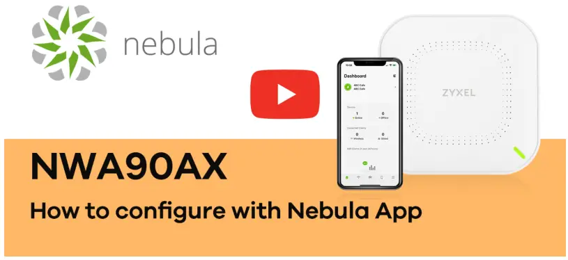 ZYXEL NWA90AX 802.11ax Dual-Radio PoE Access Point - app