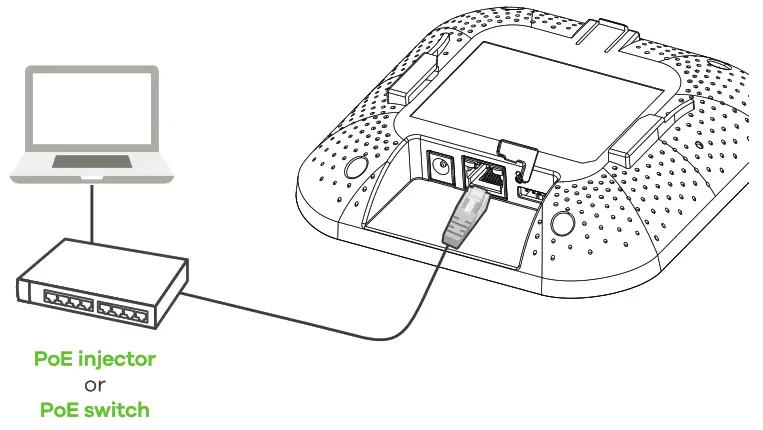 ZYXEL NWA90AX 802.11ax Dual-Radio PoE Access Point - app10