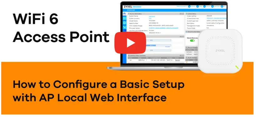 ZYXEL NWA90AX 802.11ax Dual-Radio PoE Access Point - app2