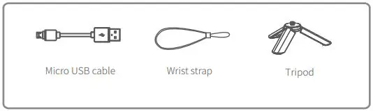 FEIYUTEK VIMBLE 2 3-Axis Stabilized Handheld Gimbal for Smartphone User Manual - Included items