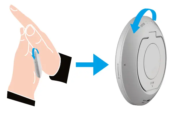 EZVIZ CST51C Temperature and Humidity Monitor - Remove Rear Cover