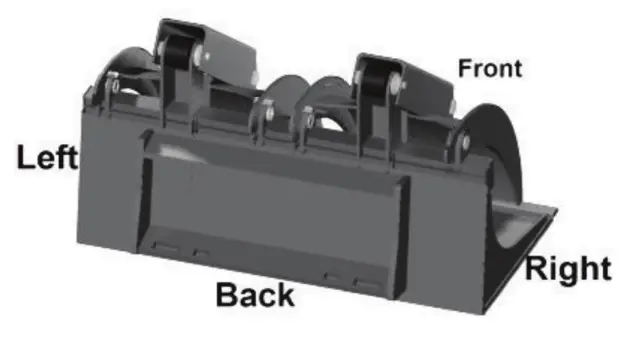 BRABER EQUIPMENT BE-SSGBXXXX Skid Steer Grapple Bucket - ORIENTATION1