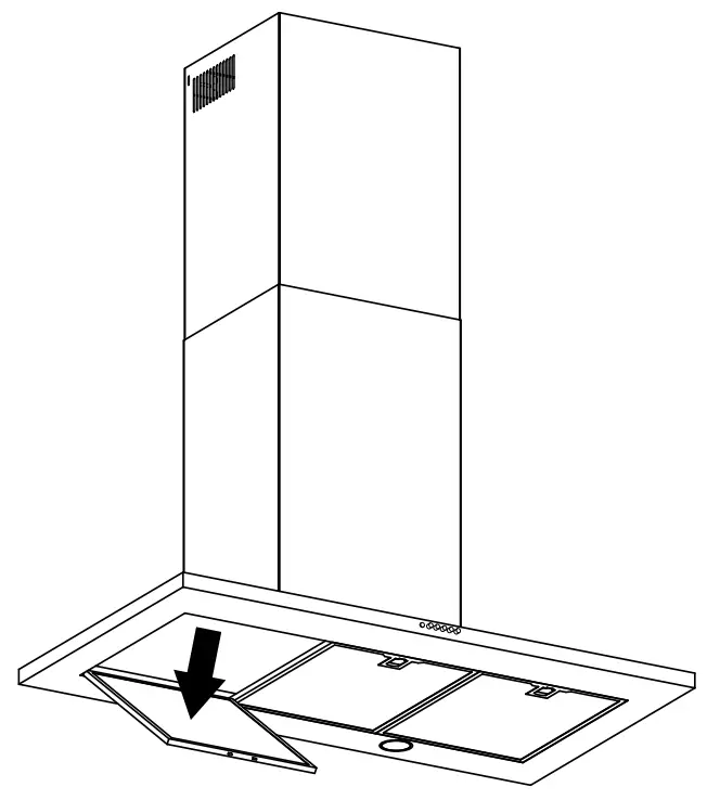 FISHER PAYKEL HC90PLX4 Chimney Pyramid Rangehood - Removing