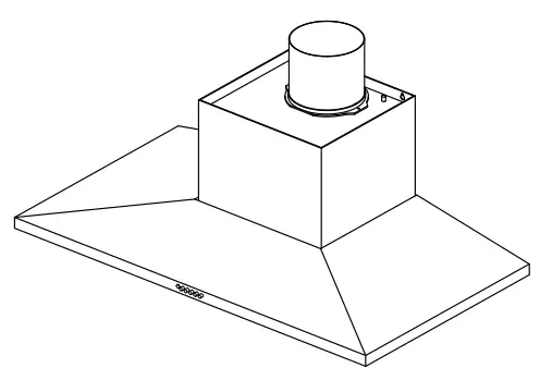 FISHER PAYKEL HC90PLX4 Chimney Pyramid Rangehood - fig 2