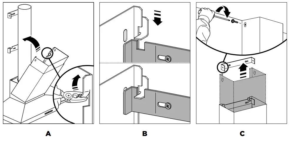 FISHER PAYKEL HC90PLX4 Chimney Pyramid Rangehood - fig 4
