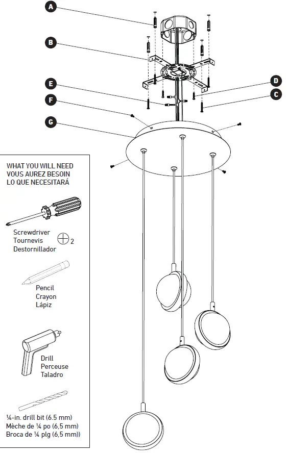 artika PDT4-AVC-BL Avalon 4-Light LED Pendant-2