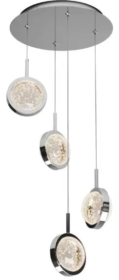 artika PDT4-AVC-BL Avalon 4-Light LED Pendant