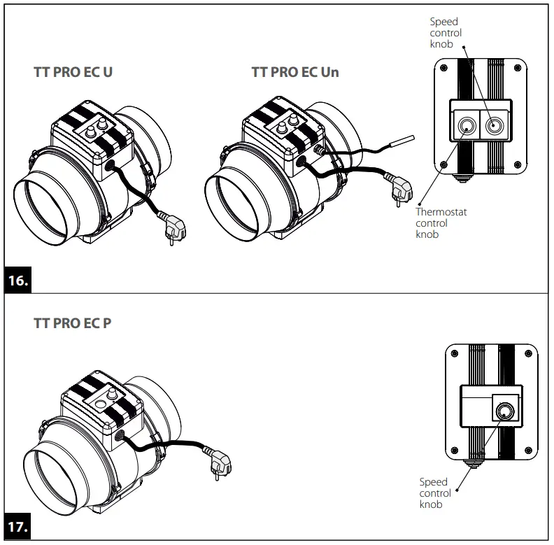 VENTS TT PRO EC Series TT PRO 100 EC Inline Mixed-Flow Fans - 5