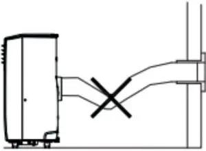 Mounting of the exhaust hose