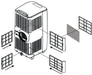 Installation of the carbon filter