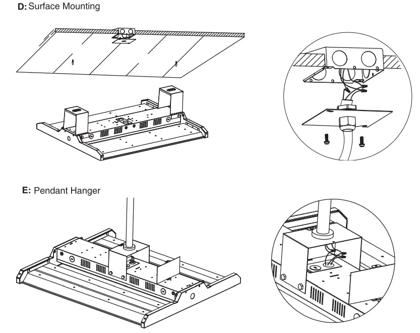 JADEMAR LIGHTING JLHBD CS CCT Selectable LED Linear High Bay - fig 1